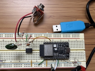 ESP32 guitar joystick circuit