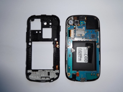 Opened Nexus S phone