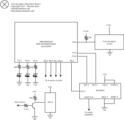 Coin Acceptor circuit schematic