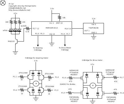 R/C IR car schematic