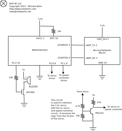 WiFi R/C car schematic